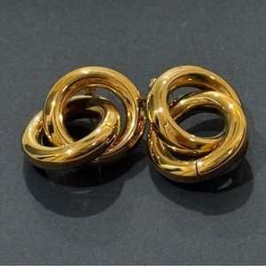 Laura Lombardi raw brass links earrings